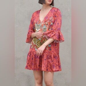 4Giveness Red Animal Print Dress